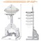 3 in 1 Kids Basketball Hoop Set with 5 Adjustable Height Levels Perfect Gift for Children